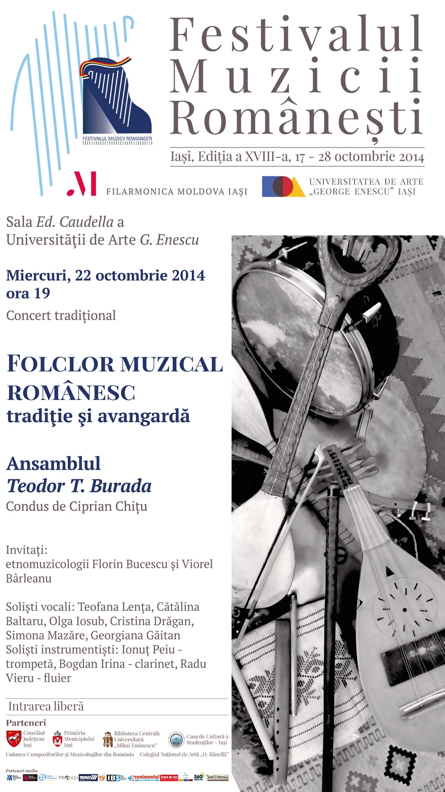 Concert tradițional @ Sala Ed. Caudella a Universităţii de Arte G. Enescu