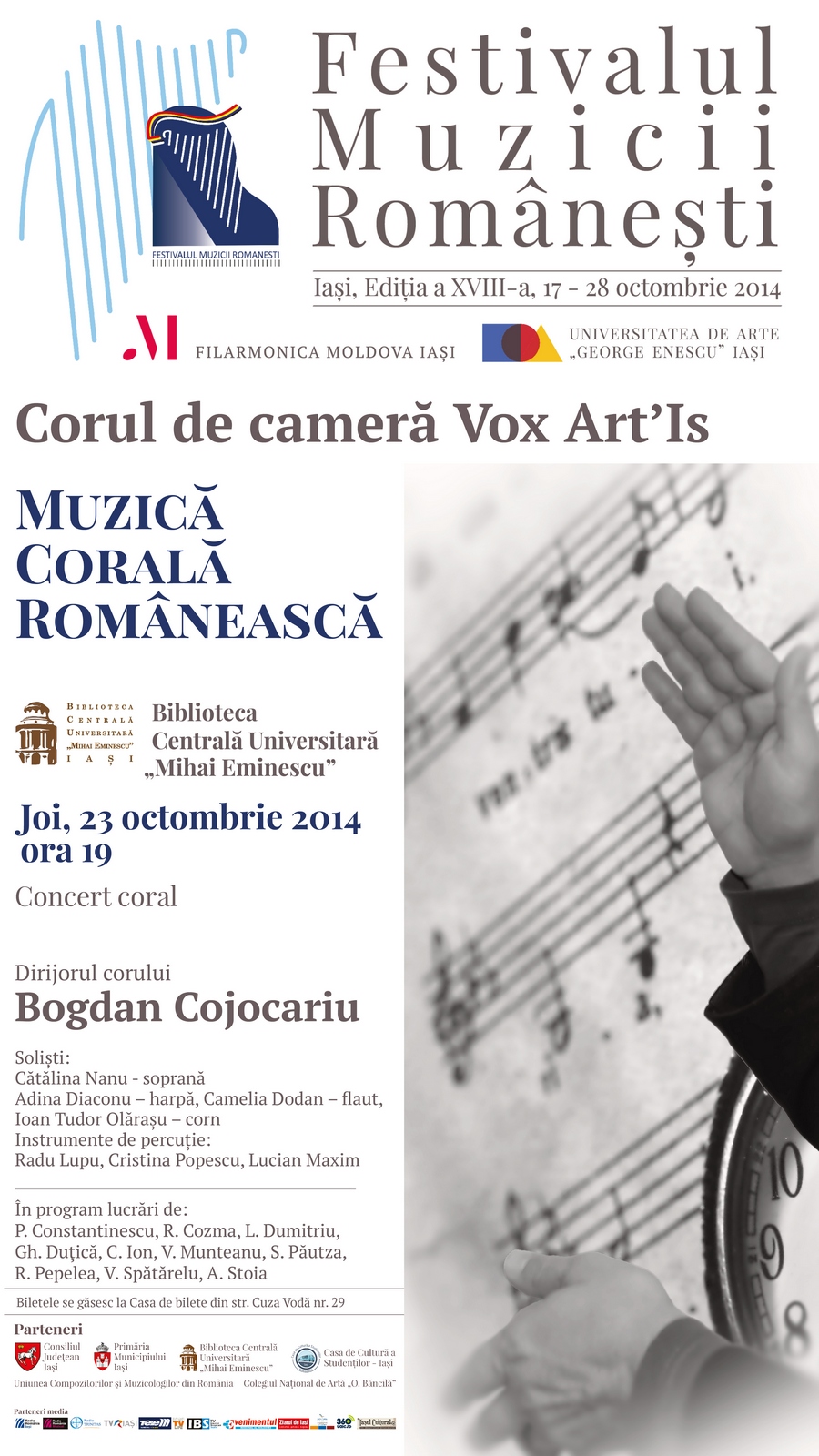 Concert coral - Vox Art’Is @ Biblioteca Centrală Universitară M. Eminescu