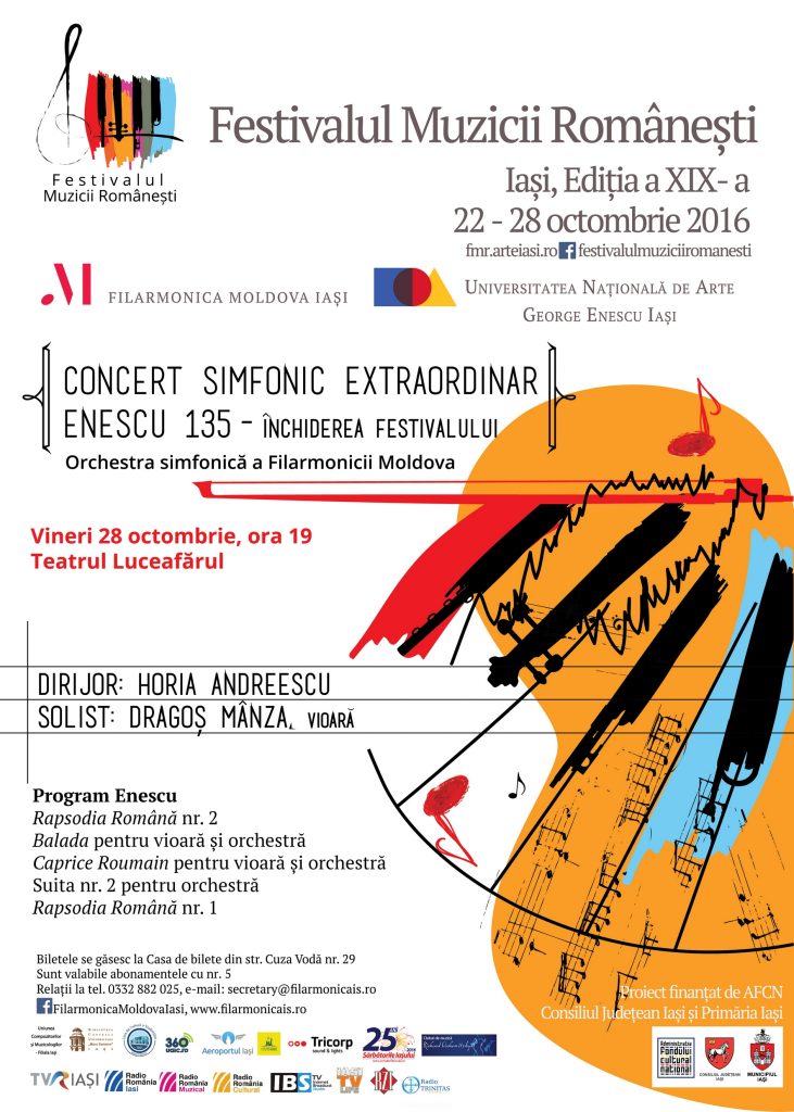 Concert simfonic extraordinar - Închiderea Festivalului @ Teatrul Luceafărul