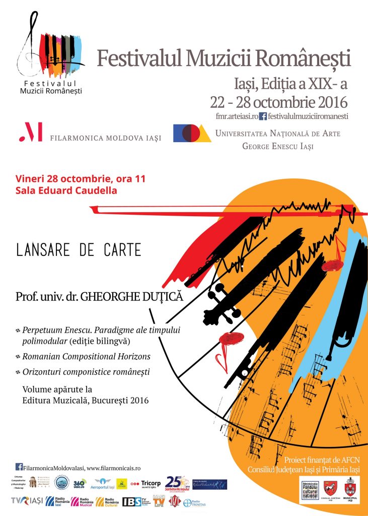 Lansare de carte @ Sala Ed. Caudella a Universităţii de Arte G. Enescu